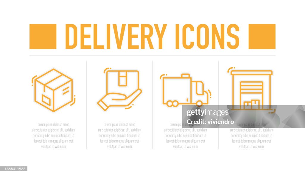 Delivery Line Icons