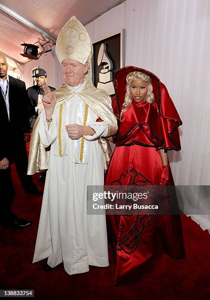 Rapper Nicki Minaj arrives at the 54th Annual GRAMMY Awards held at Staples Center on February 12, 2012 in Los Angeles, California.