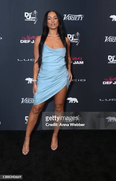 DaniLeigh attends Def Jam Recordings, In Partnership With Lucid Motors, Hosts The Women Of Def Jam, A Celebration In Honor Of Women's History Month...