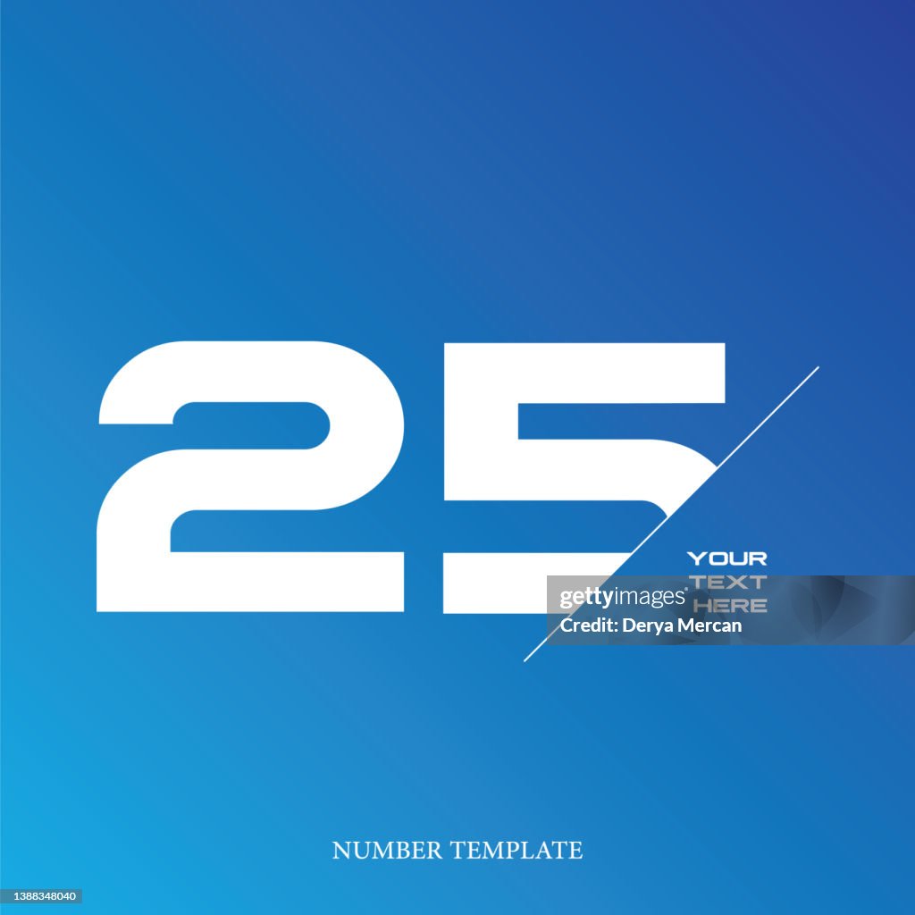 Anniversary stock illustration. Number template design vector illustration.