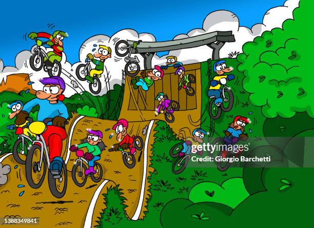 Bike Racers Cartoon 126 Road Bike Cartoon Stock Photos, High-Res Pictures, and Images ...