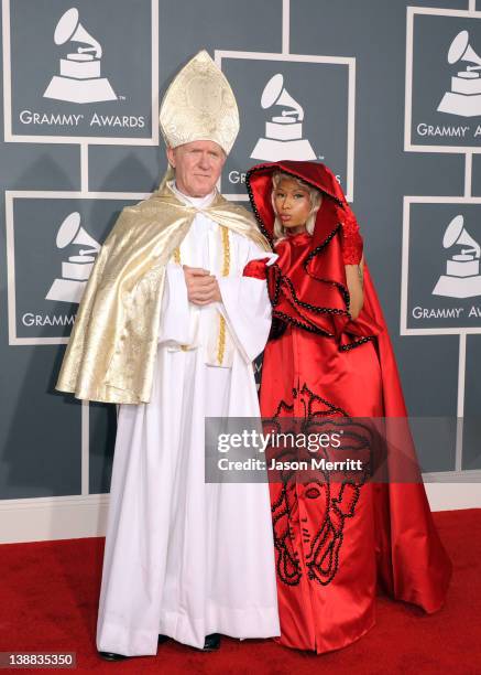 Singer Nicki Minaj arrives at the 54th Annual GRAMMY Awards held at Staples Center on February 12, 2012 in Los Angeles, California.