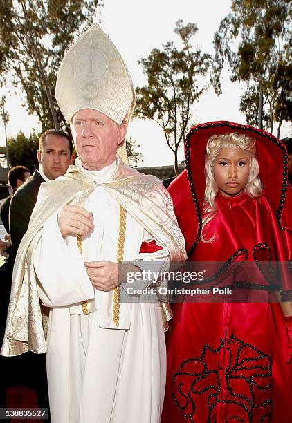 Singer Nicki Minaj arrives at The 54th Annual GRAMMY Awards at Staples Center on February 12, 2012 in Los Angeles, California.