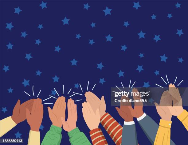 award ceremony with cheering crowd and applause - actor stock illustrations stock illustrations