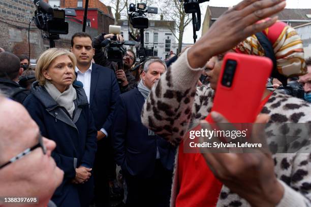 Head of the Paris Ile-de-France region and Les Republicains right-wing party candidate for the 2022 French presidential election, Valerie Pecresse...