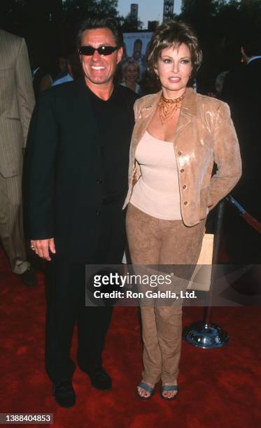 Married couple, actress Raquel Welch and restaurateur Richard Palmer attend the world premiere of 'Nutty Professor II: The Klumps' at the Universal...