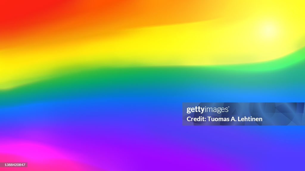 Soft and blurred rainbow colored abstract background.