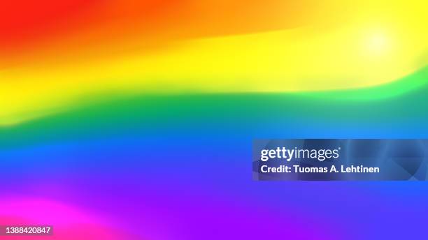 soft and blurred rainbow colored abstract background. - regenboog stockfoto's en -beelden