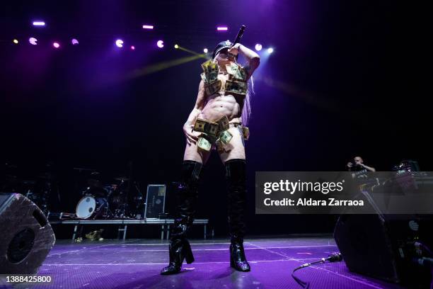 Singer Leticia Sabater performs on stage at Horteralia Festival 2022 at Wizink Arena on March 26, 2022 in Madrid, Spain.