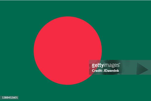 national flag of bangladesh - bangladesh stock illustrations