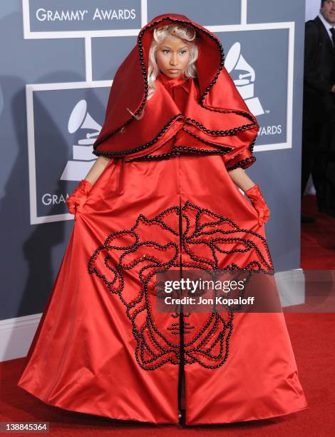 Singer Nicki Minaj arrives at 54th Annual GRAMMY Awards held the at Staples Center on February 12, 2012 in Los Angeles, California.