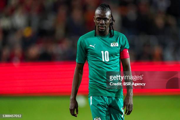 Bertrand Traore of Burkina Faso during the International Friendly match between Belgium and Burkina Faso at Lotto Park on March 29, 2022 in Brussel,...