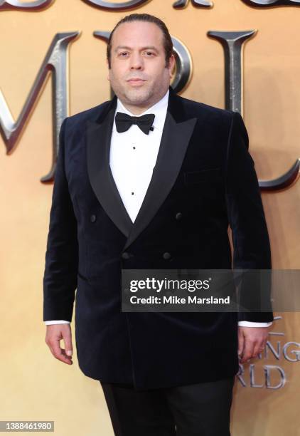 Dan Fogler attends "Fantastic Beasts: The Secrets of Dumbledore" World Premiere at The Royal Festival Hall on March 29, 2022 in London, England.