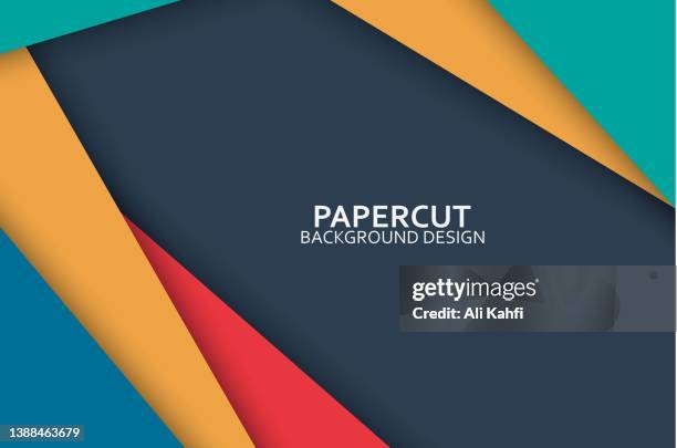 papercut abstract modern background - ali price stock illustrations