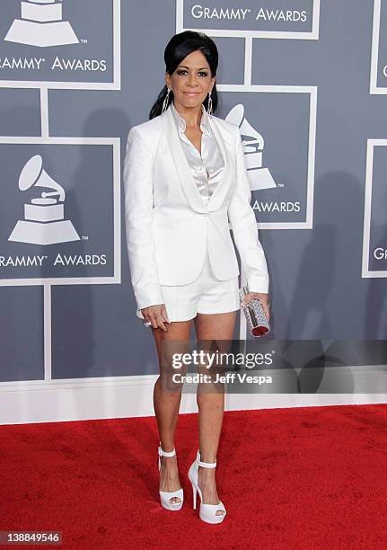 Musician Sheila E arrives at The 54th Annual GRAMMY Awards at Staples Center on February 12, 2012 in Los Angeles, California.