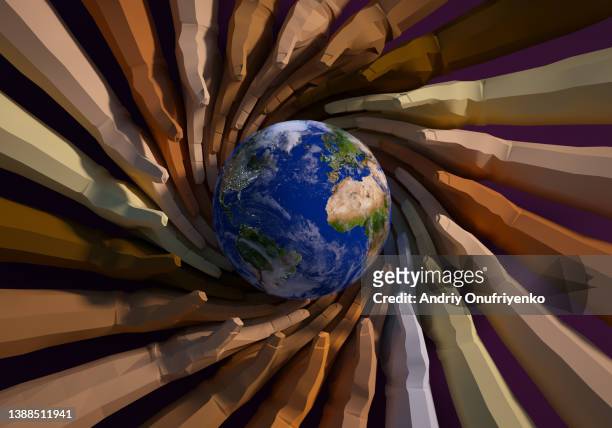 solidarity - human hand circle stock pictures, royalty-free photos & images