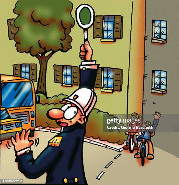 policeman - traffic cop stock illustrations