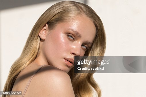 Beauty portrait of young blonde woman Beauty portrait of young blonde woman