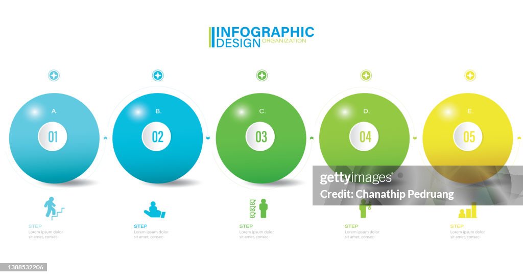 Visualized Number Infographic Example Business Data Visualization Infographic Elements Stock Illustration ...