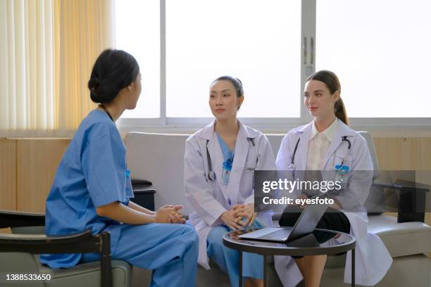 hospital ‘s staff and patient at the hospital. - radiographer stock pictures, royalty-free photos & images