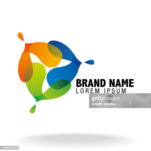abstract wave drop fluidity icon symbol - deli worker stock illustrations