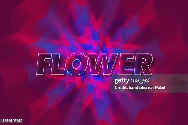 abstract flower background - flower breaking through stock illustrations