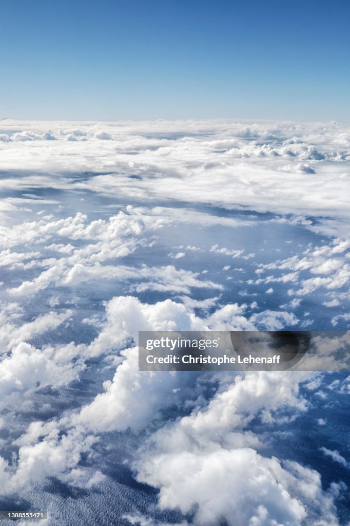 View from a flight to Canaria Islands
