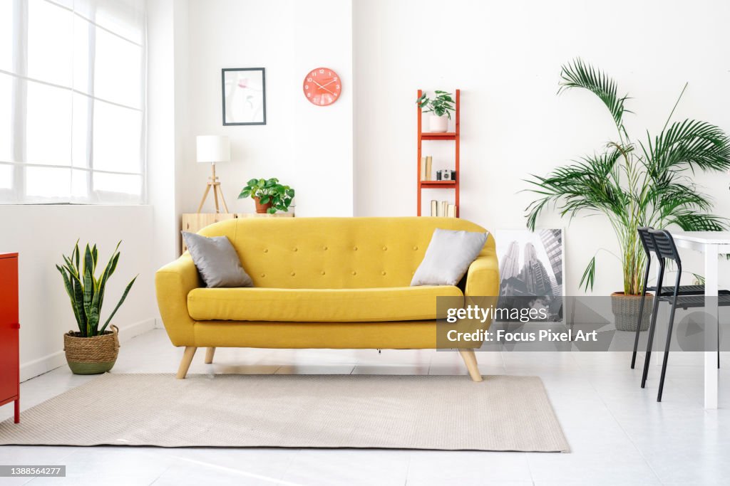 Interior view of a modern living room.