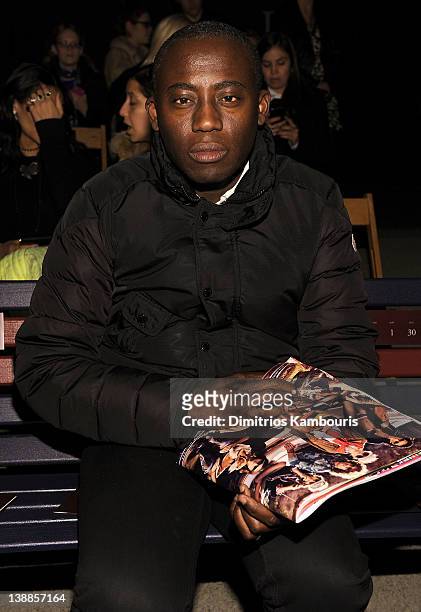 Fashion & Style Director of W Edward Enninful attends Tommy Hilfiger Presents Fall 2012 Women's Collection at the Park Avenue Armory at Park Avenue...
