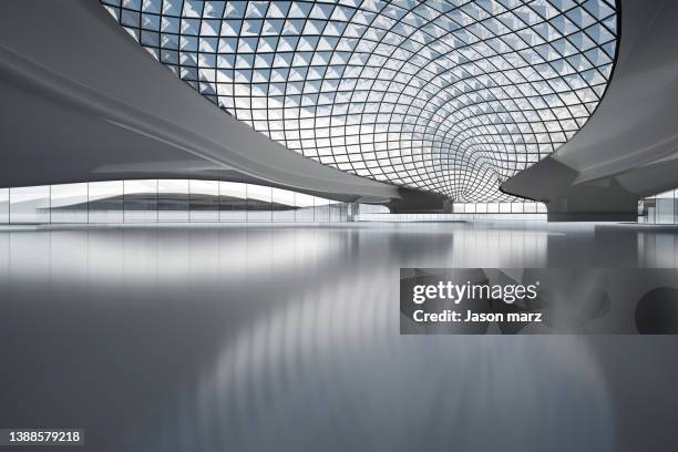 modern architecture with glass dome - public building ストックフォトと画像