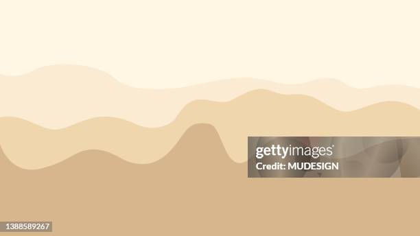 background with landscape, abstract mountains. - sunset mountains background stock illustrations