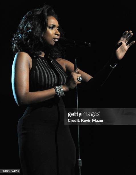 Jennifer Hudson performs onstage at The 54th Annual GRAMMY Awards at Staples Center on February 12, 2012 in Los Angeles, California.