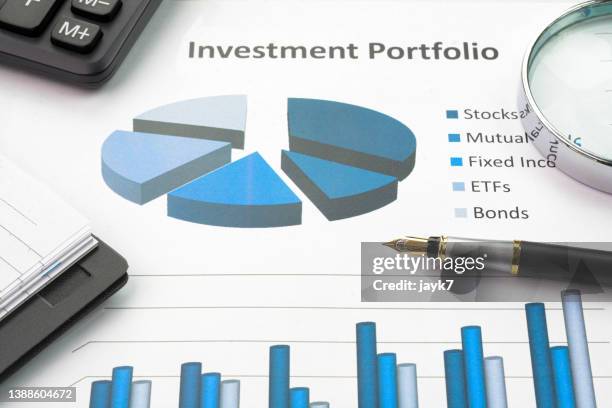 investment portfolio - portfólio imagens e fotografias de stock