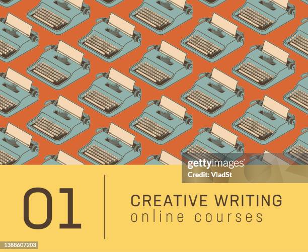 vintage typewriter playwright writer script essay novel isometric vector - typewriter keys stock illustrations