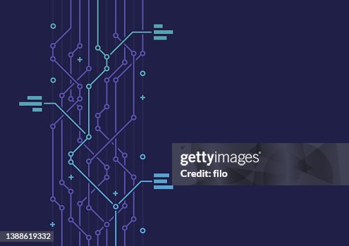 Tecnologia di rete Circuit Board Linee astratte Comunicazione Background Tecnologia di rete Circuit Board Linee astratte Comunicazione Background
