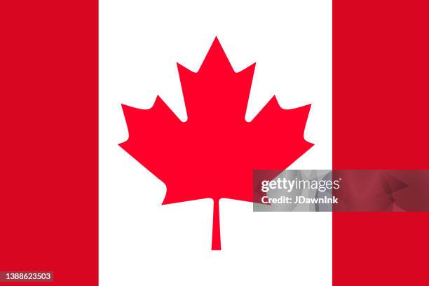 national flag of canada - canada flag stock illustrations