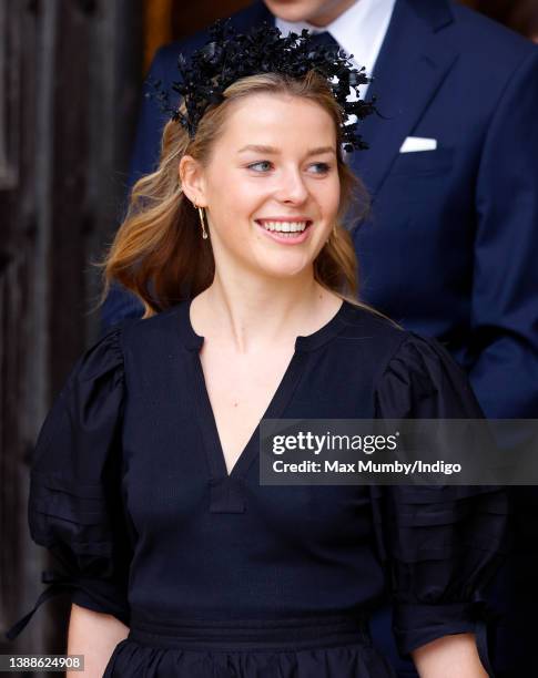 Margarita Armstrong-Jones attends a Service of Thanksgiving for the life of Prince Philip, Duke of Edinburgh at Westminster Abbey on March 29, 2022...