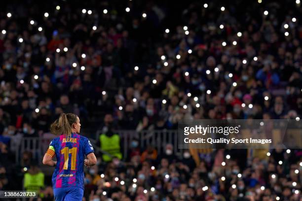 Alexia Putellas of FC Barcelona during the UEFA Women's Champions League Quarter Final Second Leg match between FC Barcelona and Real Madrid at Camp...