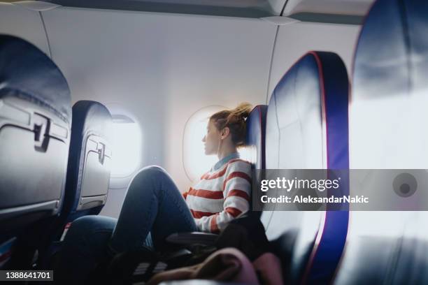 window seat view - seat stock pictures, royalty-free photos & images