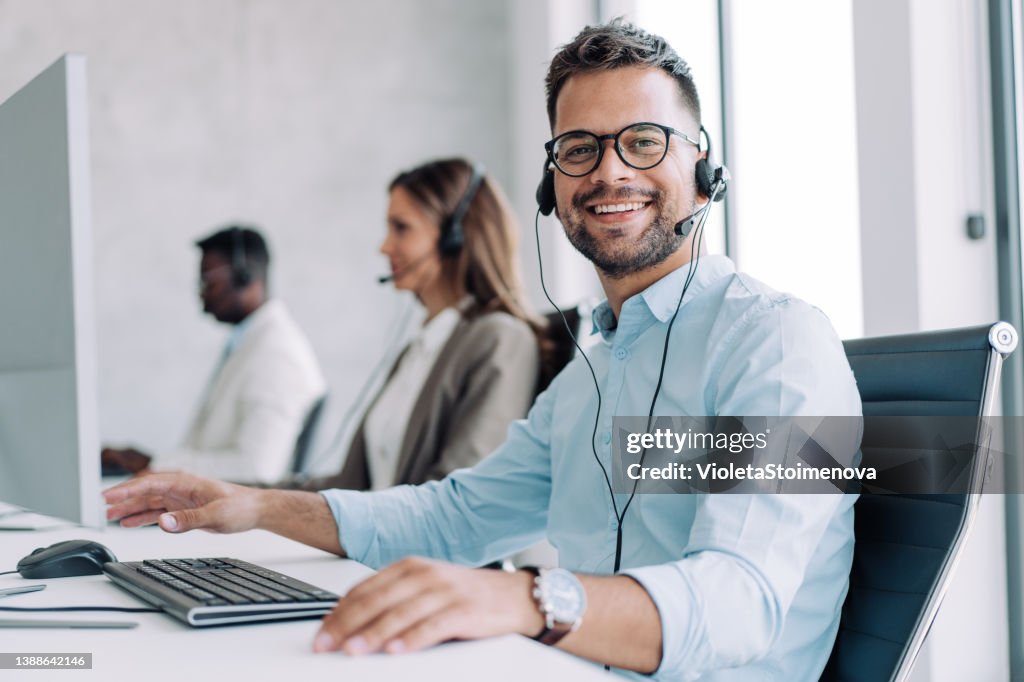 Call center workers.