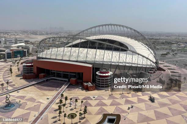 An exterior general view of the Khalifa International Stadium, also known as National Stadium at Doha Sports City complex. Khalifa International...