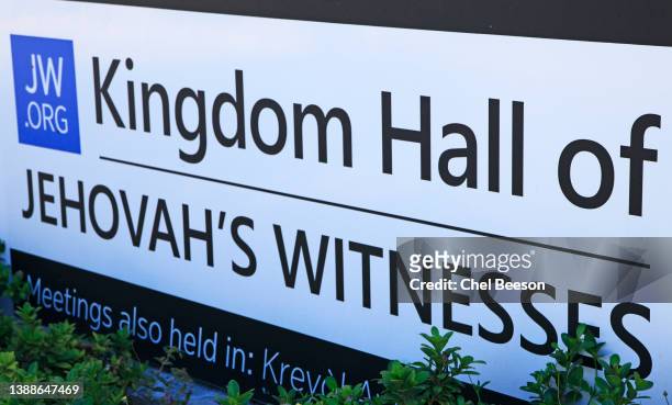 jehovah's witnesses sign - jehovah's witnesses stock pictures, royalty-free photos & images