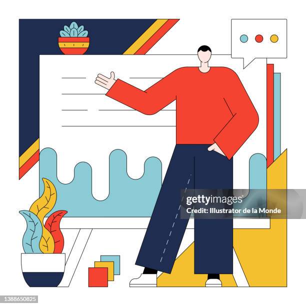 Visual Training Cartoon 375 Presentation Skills Cartoon Stock Photos, High-Res Pictures, and ...