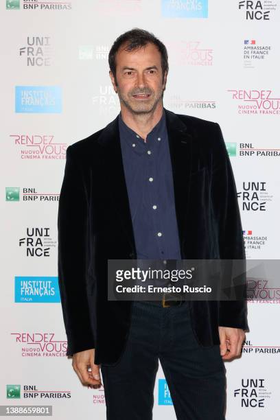 Andrea Occhipinti attends the photocall of the Rendez Vous - Nuovo Cinema Francese Festival at Palazzo Farnese on March 30, 2022 in Rome, Italy.