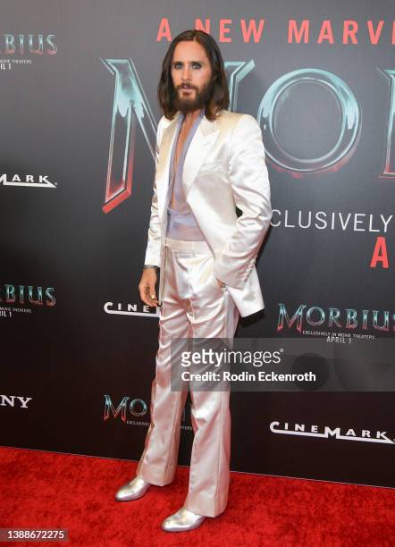Jared Leto attends the "Morbius" Fan Special Screening at Cinemark Playa Vista and XD on March 30, 2022 in Los Angeles, California.