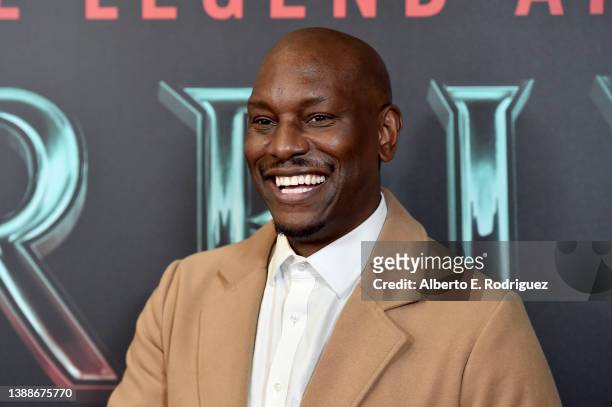 Tyrese Gibson attends the "Morbius" Fan Special Screening at Cinemark Playa Vista and XD on March 30, 2022 in Los Angeles, California.