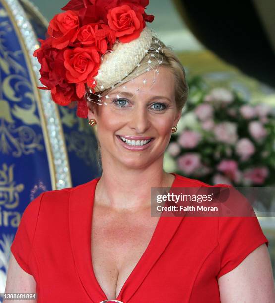 Johanna Griggs is seen on Stakes Day on November 5 2011, in Melbourne, Australia.