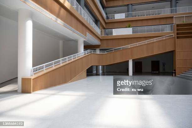 interior modern architecture - architecture wood stock pictures, royalty-free photos & images
