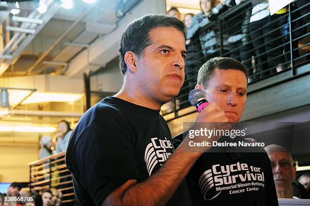 Dr.Gary Schwartz speaks at the 2012 Cycle For Survival - Day 2 at Equinox Graybar on February 12, 2012 in New York City.