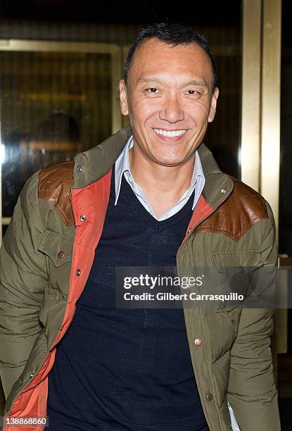 Creative Director of Elle Magazine, Joe Zee is seen around the Lincoln Center during Fall 2012 Mercedes-Benz Fashion Week on February 12, 2012 in New...